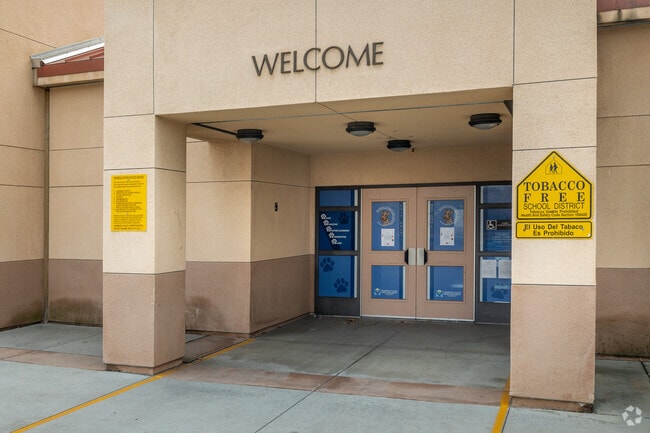 A welcoming entrance is seen at Ramona Elementary School in Moreno Valley.