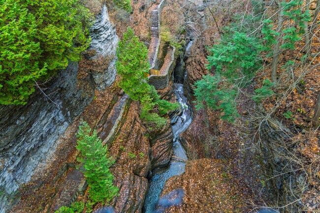 Gorgeous views are near Catlin homes at the Watkins Glen State Park.