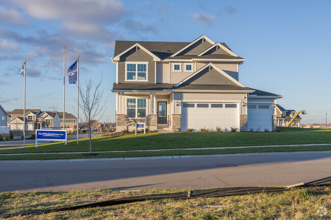 A model home in a new development of Shakopee.