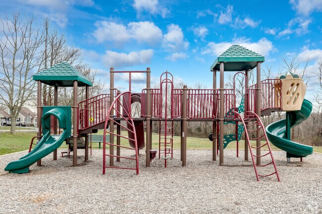 Kids enjoy slides and climbing structures at Edward J. O’Neill Playground in Somerset.