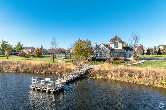Boathouse Park includes a dock for fishing.