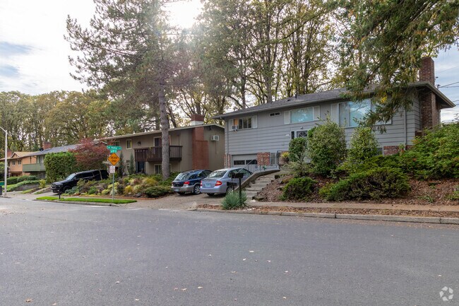 A street of split-level homes is shaded from the afternoon sun in Denney Whitford.