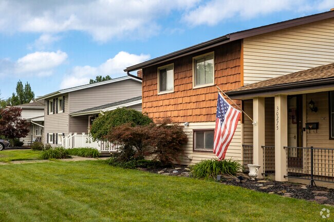 These Colonial style homes in Wickliffe have great front porches for perfect summer evenings.
