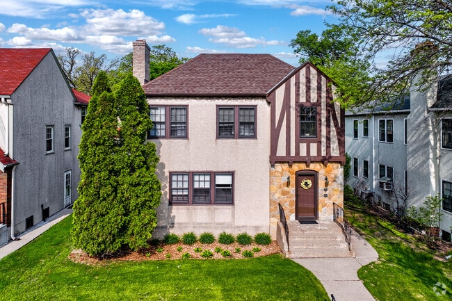 East BDE Maka Ska is home to classically beautiful Tudor-style houses.