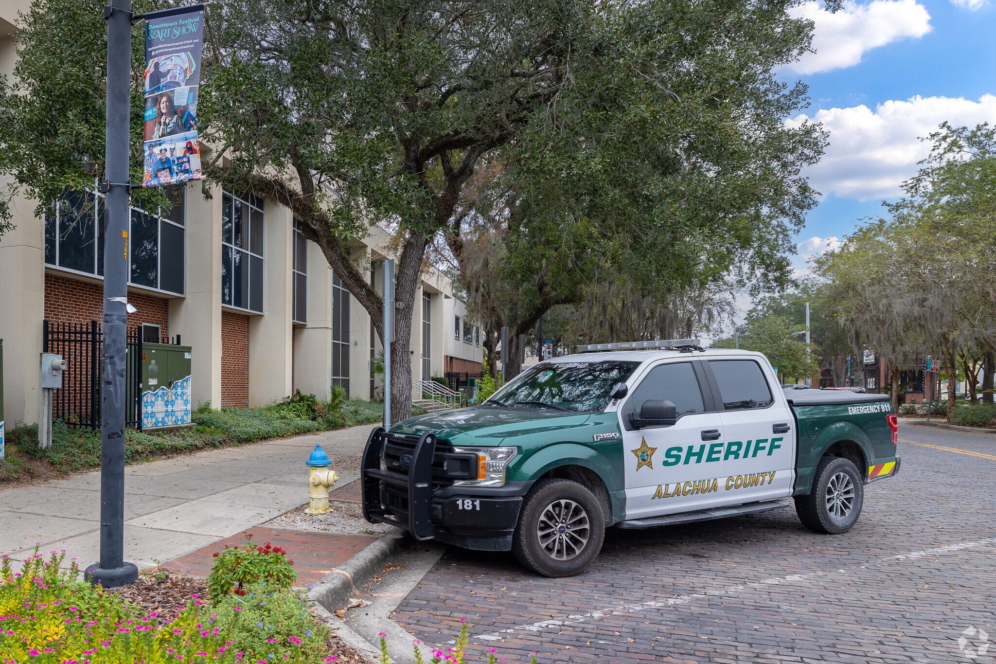 The Alachua County Sheriff's office is in the heart of downtown Gainesville.