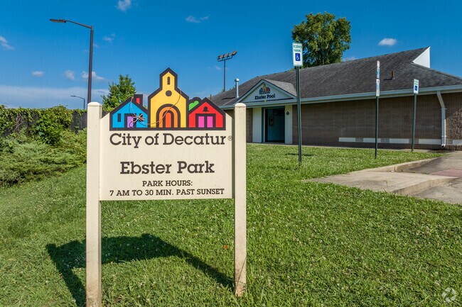 Ebster Park is located very close to downtown Decatur.