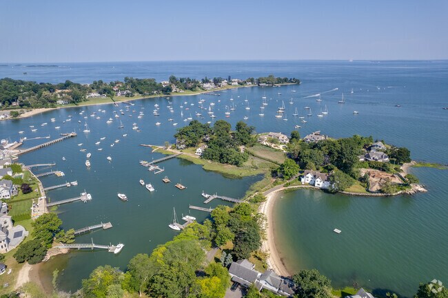 Darien is situated along the Long Island Sound offering scenic views of the ocean.