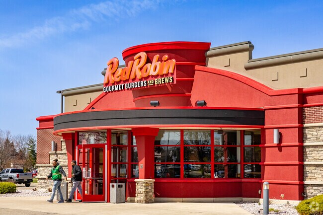 Sit-down chain restaurants like Red Robin attract Lansing diners to Waverly's shopping district.