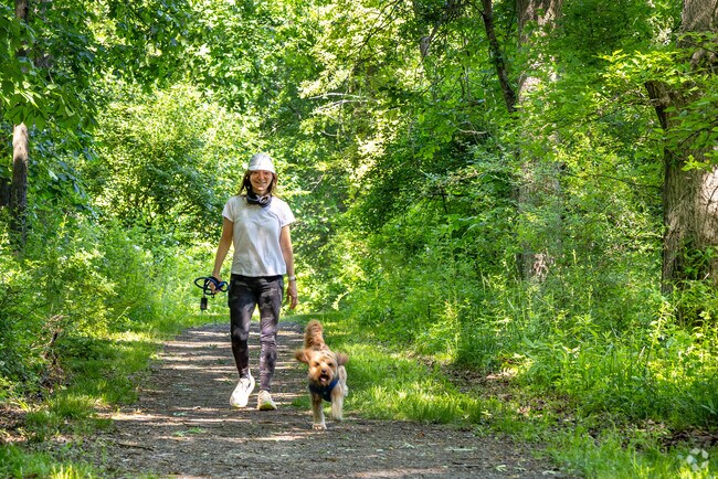 Residents stroll Becker Park for fresh air and scenic views.