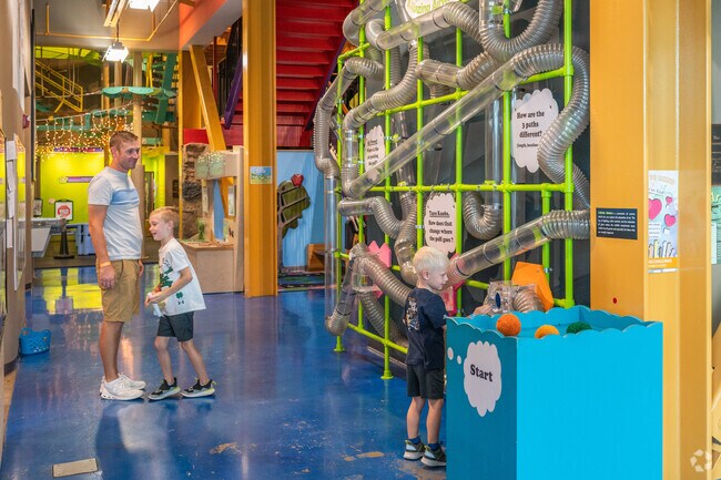 The Terre Haute Children’s Museum is within a 10-minute drive from Plaza North-Highland.