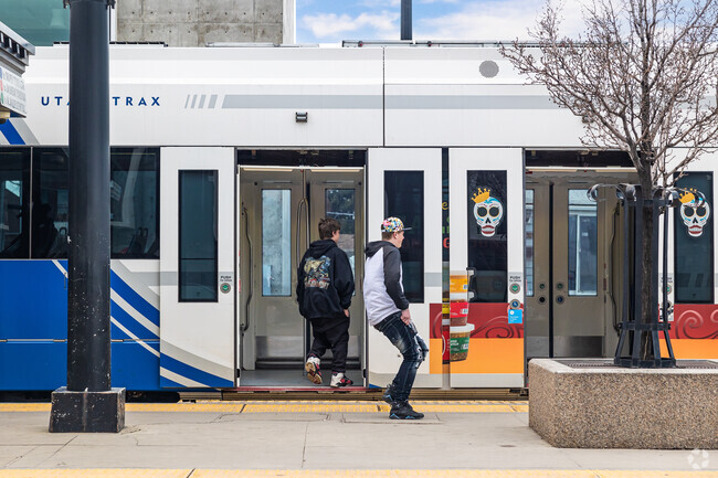Ballpark residents can get around the city using Trax.
