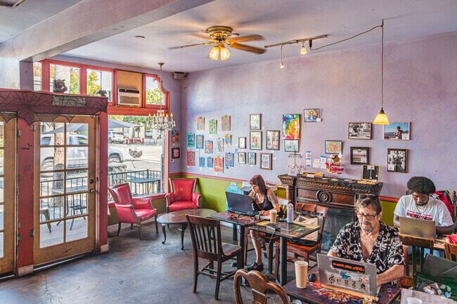 Lestat's Coffeehouse offers residents and visitors an eclectic setting to create in.
