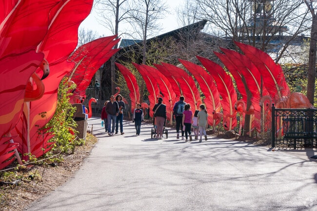 The zoo in Forest Park is a popular destination for residents of Portage Des Sioux.