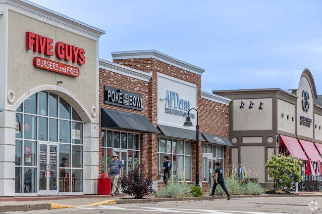 The Village Shops in Canton offer a variety of dining and shopping options.