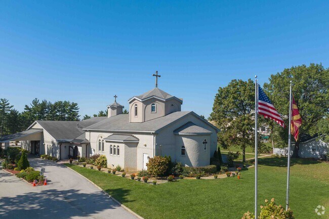 The Macedonian Orthodox Church is a prominent religious institution near Waterfall Glen.
