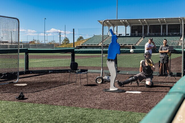 UVU baseball practice takes place at UCCU Ballpark in Westmore.
