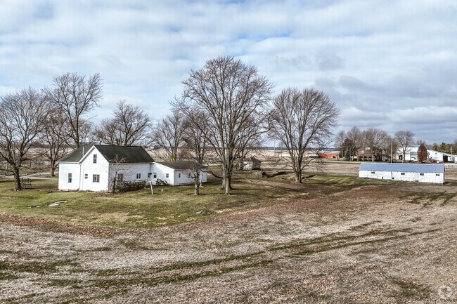 Most homes in Thompson have land and a barn.