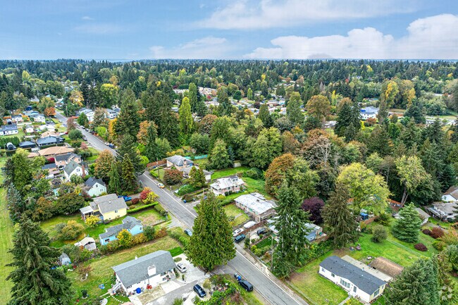 The Beverly Park neighborhood has quiet suburban streets and spacious lots.