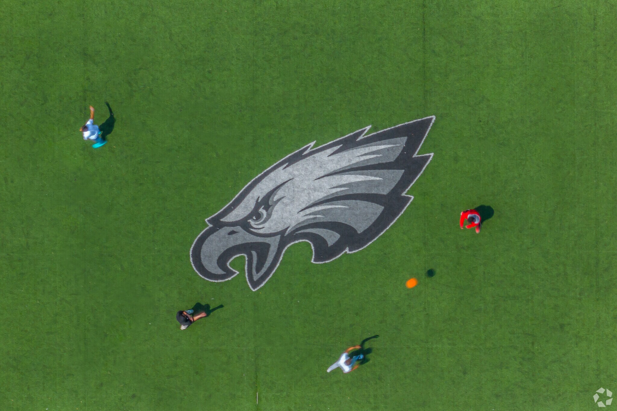 Disston Hamilton Elementary School has an Eagles themed sports field in Tacony