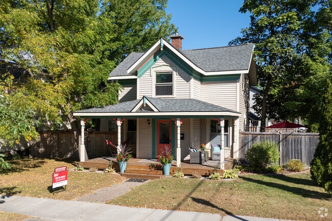 Covered porches are the norm among residential homes in the Central neighborhood of Traverse.