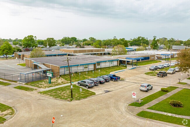 Phoebe Hearst Elementary School Aerial in the Metairie Neighborhood of Harvard Estates