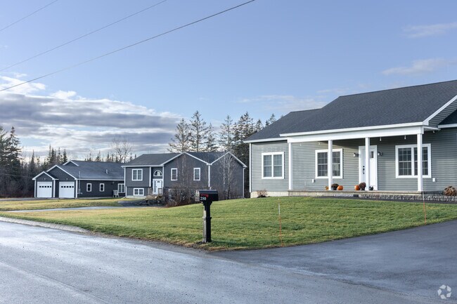 Suburban homes create a peaceful neighborhood setting in Hermon.