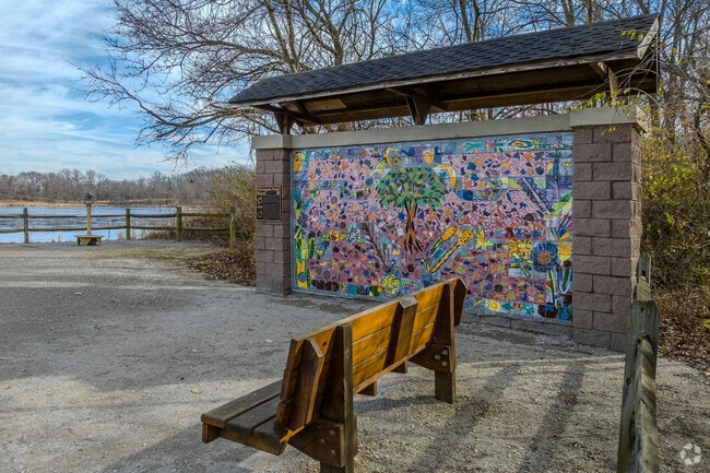 Pickerington Ponds Metro Park has local artwork and murals sprinkled throughout the park.