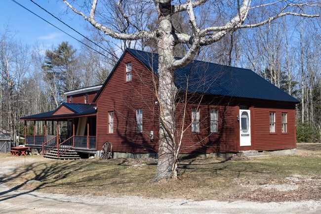 Rustic Cape Cod homes are nestled in New Gloucester.