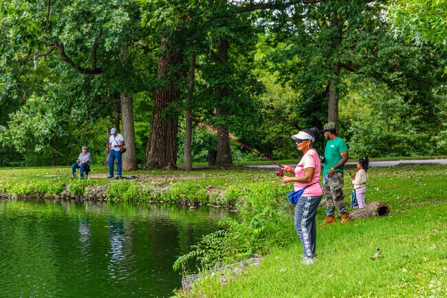 Residents of North End Association Take Two can go fishing at the Washington Park pond.