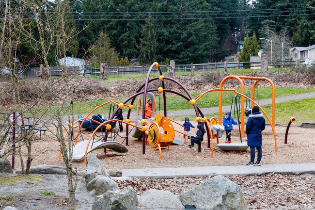 Logan Park Playground is a popular park to bring the kids and go for a walk.
