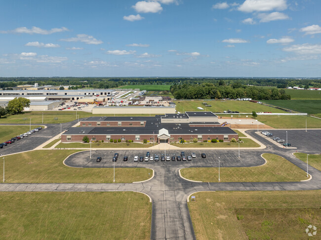 Aerial view of New Paris Elementary School.