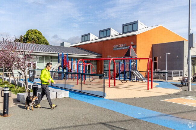 For fresh air and exercise, locals head to Golden Gate Recreation Center in Paradise Park.