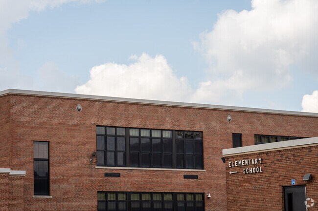 Hoover Elementary School in Buffalo shares a building complex with the Hoover Middle School.