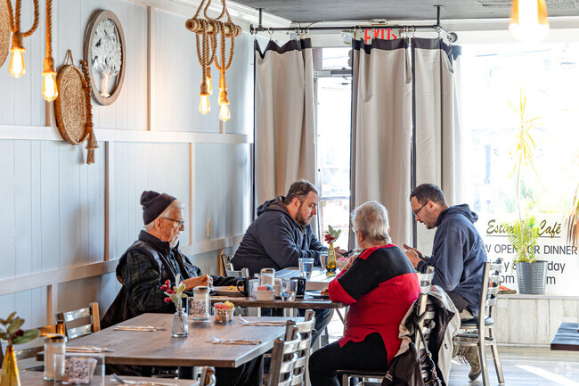 Estime's Cafe in Colonia is a local favorite, serving delicious coffee and breakfast options.