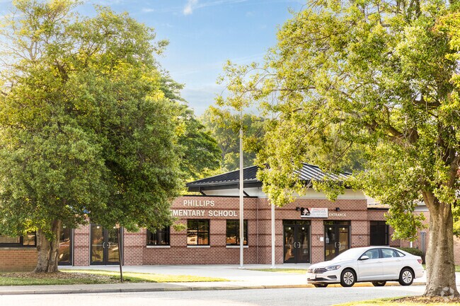 Phillips Elementary School in Newport News participates in local youth soccer programs, promoting physical activity and teamwork.