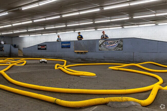 Hobbyists in Burlington can build and race RC cars at The Track.