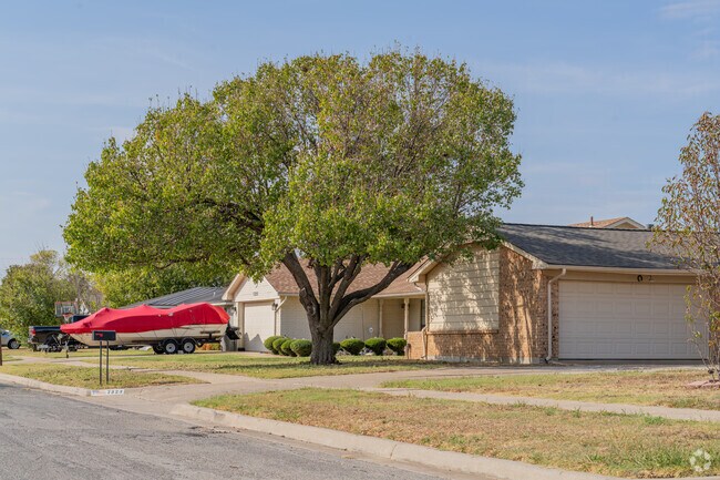 In the Hunter Hills neighborhood, most homes are brick ranch-style from the 1970s.