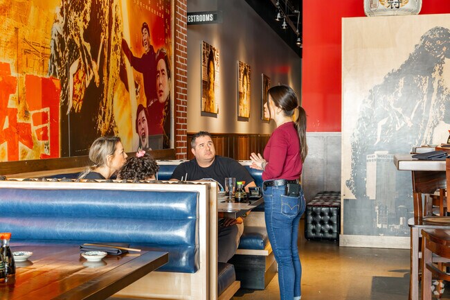 It's just a short drive from Eldorado to Blue Sushi Saki Grill for dinner with your family.