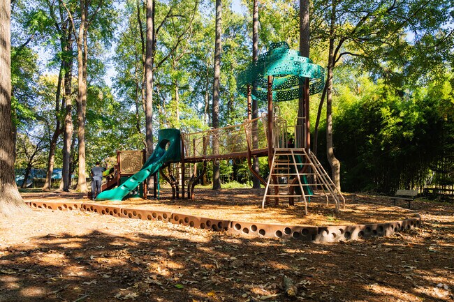 Nicewood Park has a large grassy field, basketball court and a playground for all ages.