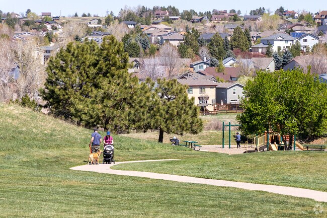 Deer Trail Park is located on The Sulphur Gulch Trail and features a small playground.