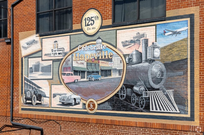 The historic town of Hapeville sits in Southeast Atlanta.