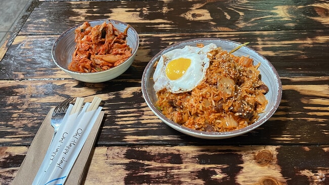 Namu in Garrett serves Korean dishes like kimchi rice bowls.