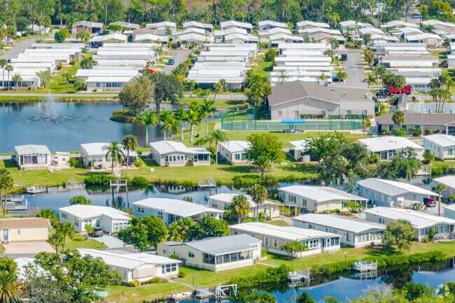 A community of waterfront trailers is found in Warm Mineral Springs.