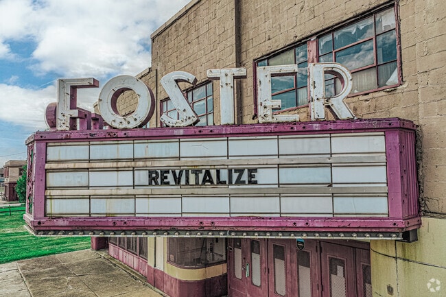The marquee on The Foster Theatre, sums up the Idora neighborhood in one word.
