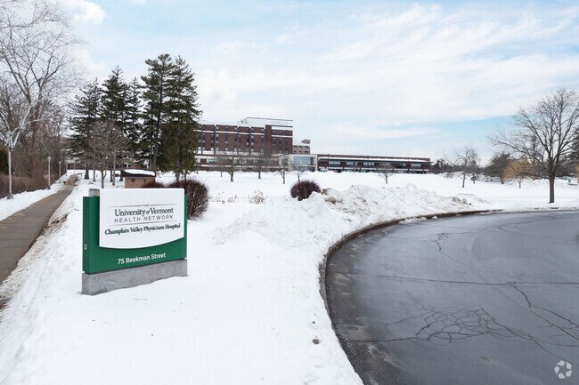 Champlain Valley Medical Center is a full scale facility with a helipad in Plattsburgh.