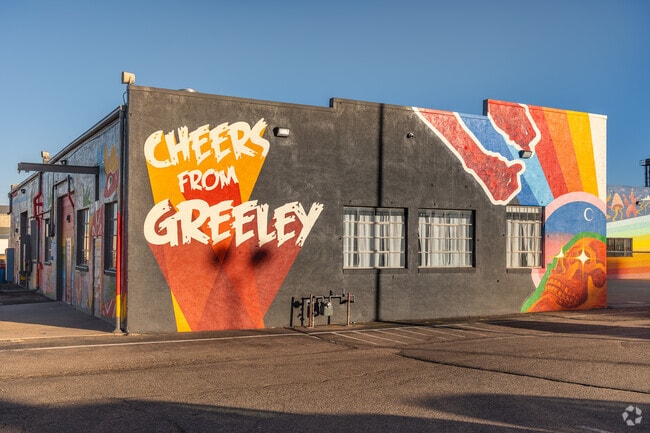 Just off 9th Street in Downtown Greeley there's wonderful wall art on several buildings.