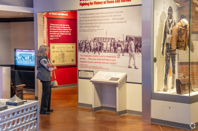 Check out the amazing displays at the Tuskegee Airmen National Historic Site.