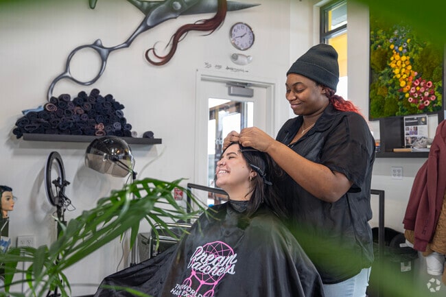 Kazakiyah Hair Studio not only offers haircuts, but it also provides braiding for clients.