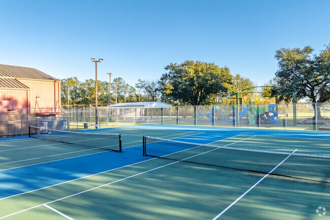 Hit the courts at the Schriever Recreation Center.