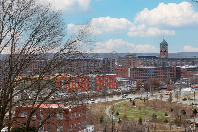 Locals walking around Prospect Hill-Back Bay have great views of Downtown   Lawrence.